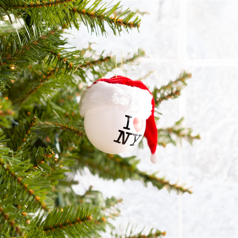 The Holiday Aisle I Love Ny Ball With Santa Hat Holiday Shaped