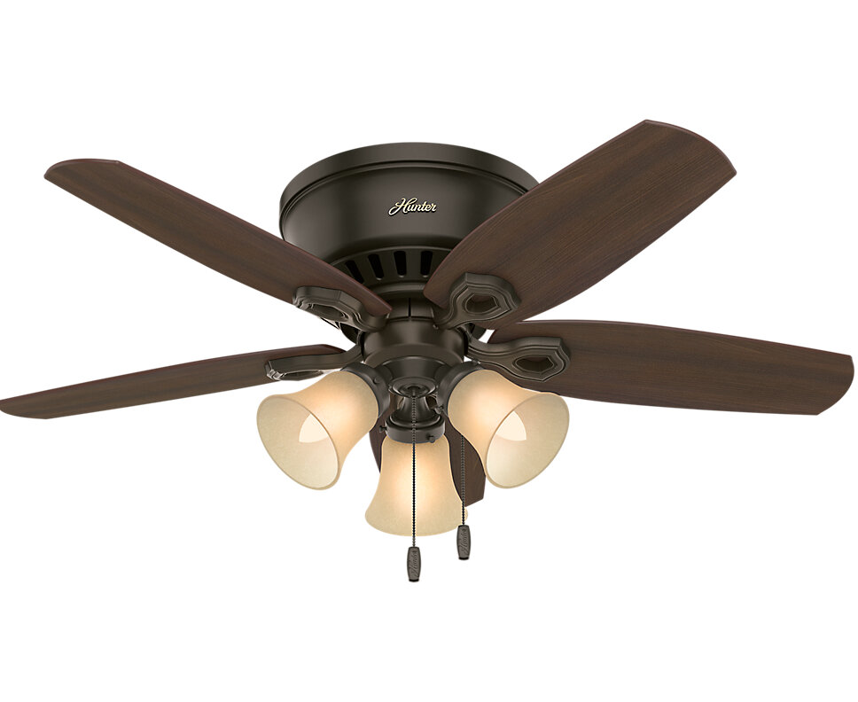 42 Builder Low Profile 5 Blade Ceiling Fan Light Kit Included