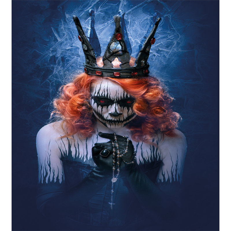 Ambesonne Queen Of Death Scary Body Art Halloween Evil Face Bizarre Make Up Zombie Duvet Cover Set Wayfair