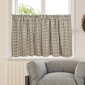 Gingham Tier Cafe Curtain (Set of 2)