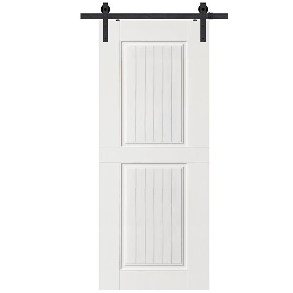 Solid Manufactured Wood Panelled MDF Interior Barn Door by Barndoorz