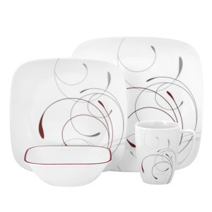 Splendor 16 Piece Dinnerware Set, Service for 4