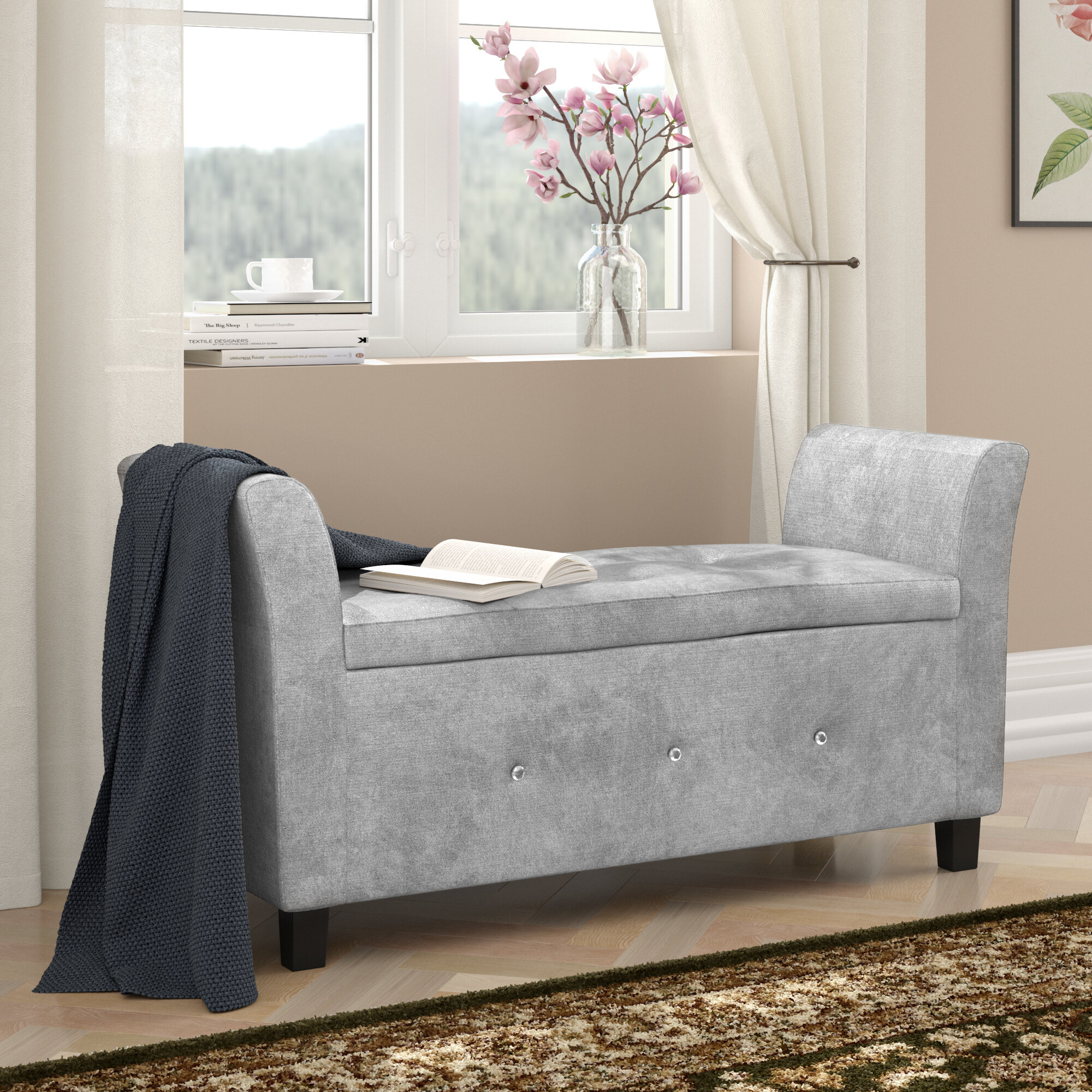 Cambron Upholstered Storage Bedroom Bench