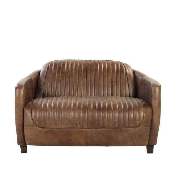 Danville Leather Loveseat By 17 Stories