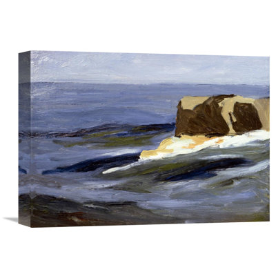 'New England Seascape' by Yarnall Abbott Painting Print on Wrapped Canvas Global Gallery Size: 15.99