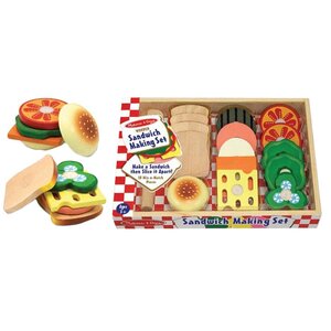 17 Piece Sandwich Making Play Set