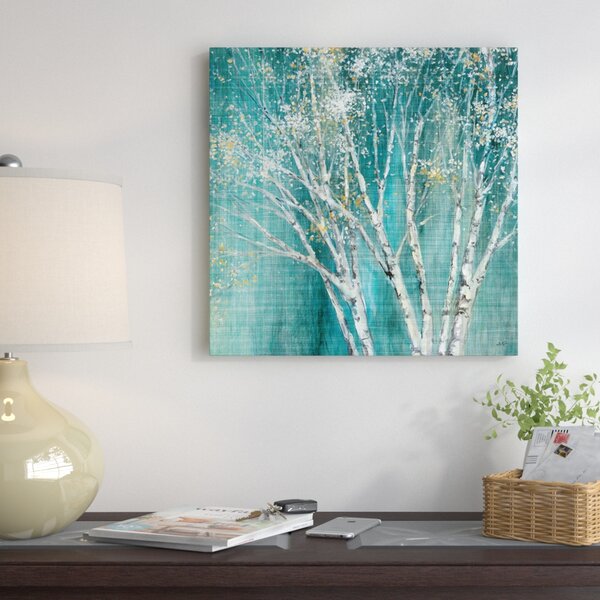 Blue Birch Framed on Canvas by Red Barrel Studio