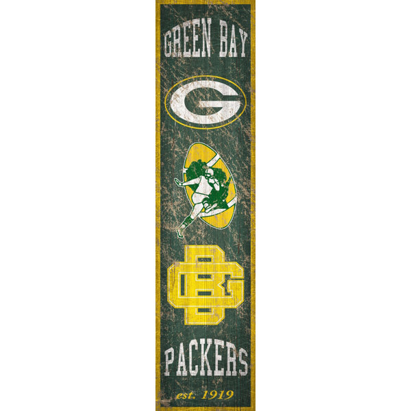 NFL Heritage Graphic Art Print on Wood by Fan Creations