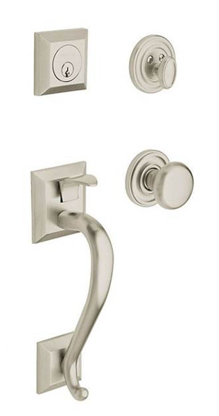 Madison Full Dummy Handleset with Interior Knob and Sectional Trim by Baldwin
