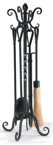 Victorian 5 Piece Iron Fireplace Tool Set by Pilgrim Hearth
