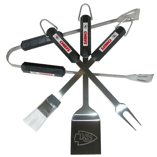 NFL 4 Piece BBQ Grill Tool Set by Siskiyou Products