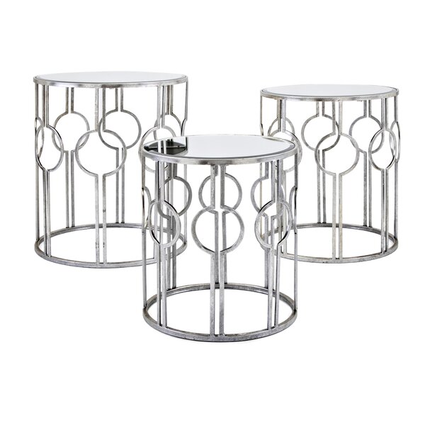 Roush Mirror 3 Piece Nesting Tables By Mercer41
