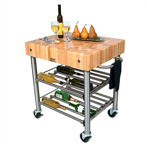 Cucina Americana Kitchen Cart With Butcher Block Top By John Boos Fresh