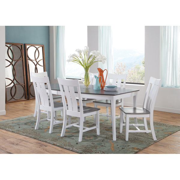 Brussels 7 Piece Extendable Solid Wood Dining Set by August Grove August Grove