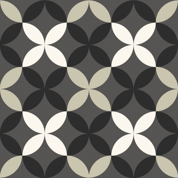 Clover 12 x 12 Vinyl Tile in Gray by WallPops!