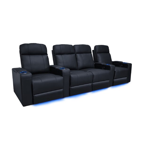 Orren Ellis Contemporary LED Manual Home Theatre Row Seating With Arms ...