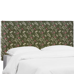 Mariela Seam Slipcover Debris Floral Upholstered Panel Headboard by Brayden Studio