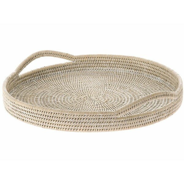 Maguire Handwoven Round Serving Tray by The Twillery Co.