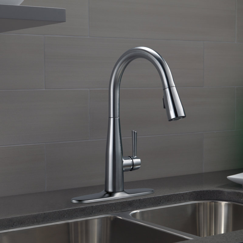 Delta Essa Pull Down Single Handle Kitchen Faucet Reviews Pull Down Single Handle Kitchen Faucet