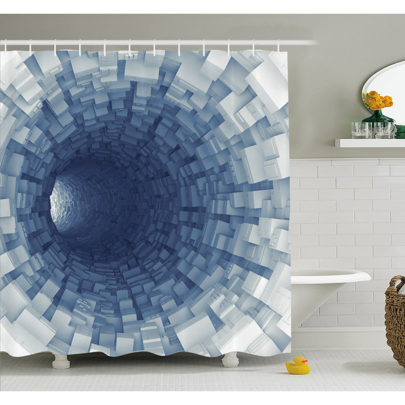 Outer Space Shower Curtain Eternity Fantasy Print for Bathroom