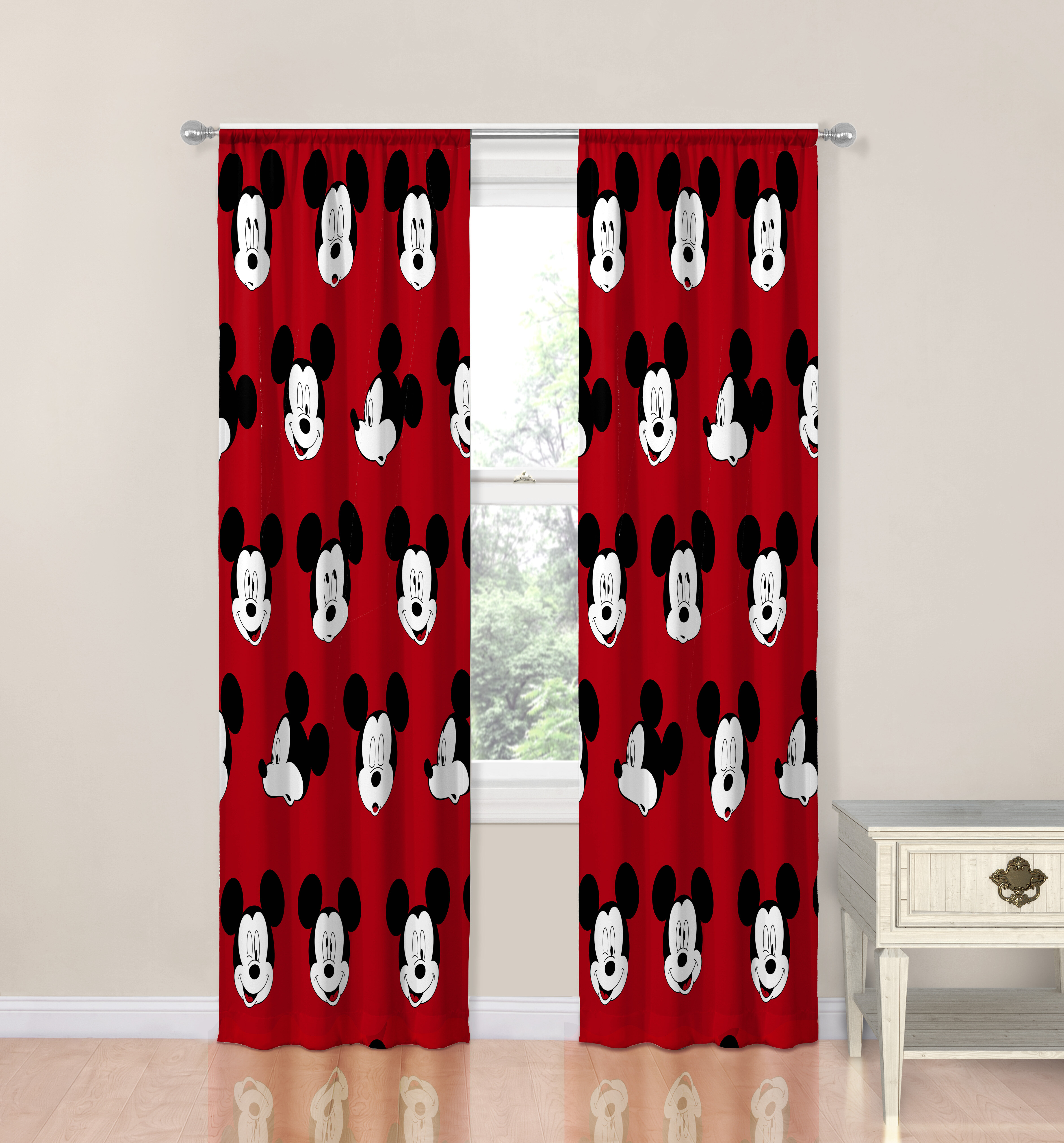 Outstanding mickey valance Mickey Mouse Valance Handcrafted Curtain Custom Sewn From Yellow Black Red Fabric New Curtains Window Treatments Home Living Ninebot Ro