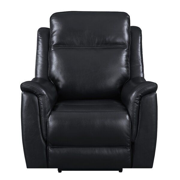Kavanagh Leather Power Recliner By Red Barrel Studio