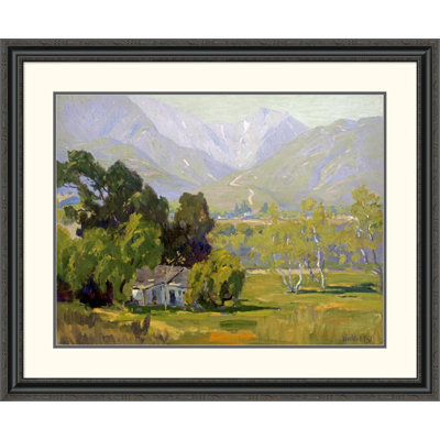 'Canyon Near Ojai' by Elmer Wachtel Framed Painting Print Global Gallery Size: 32.92