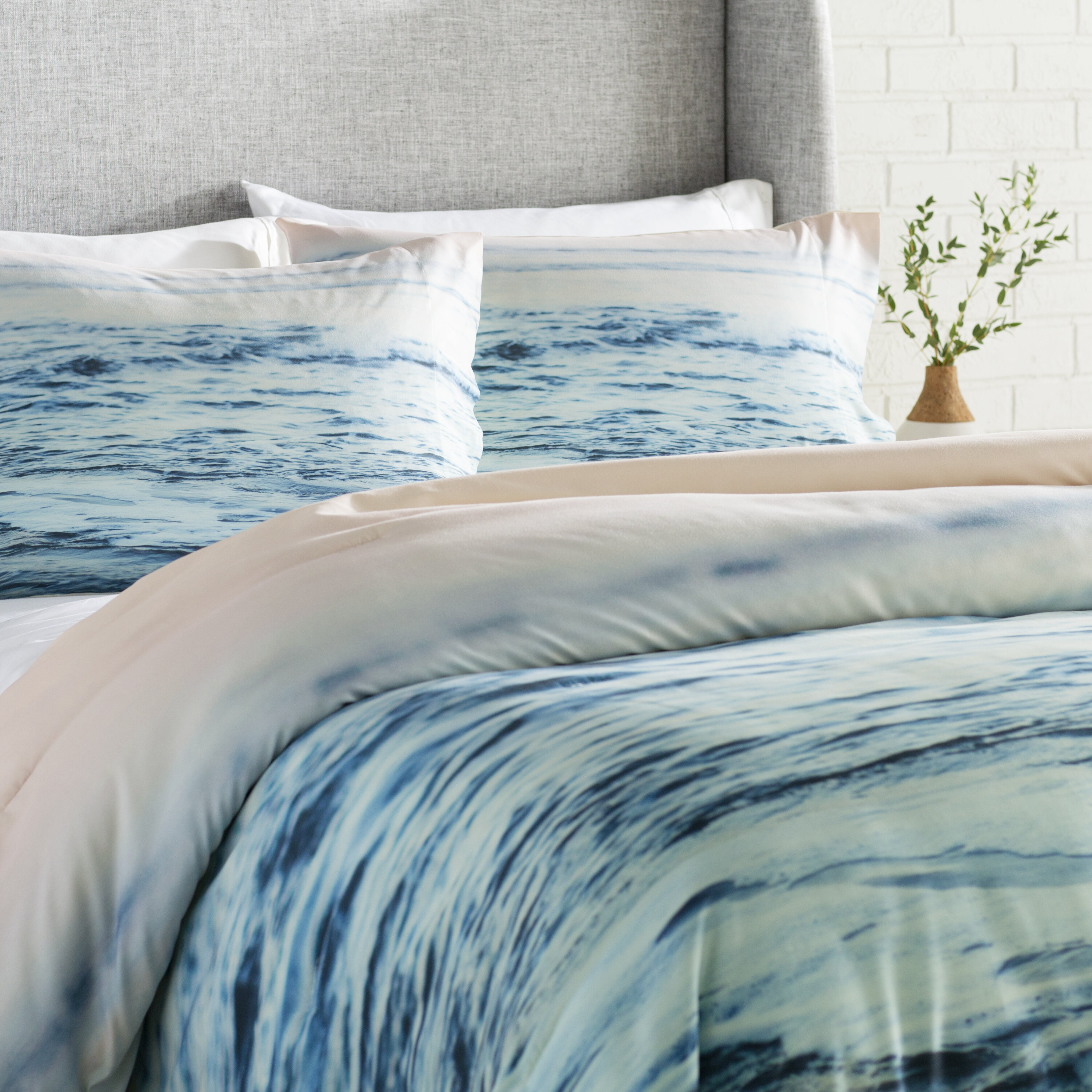 East Urban Home Pacific Ocean Waves Comforter Set Wayfair