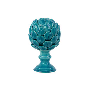 Decorative Porcelain Artichoke on Stand Figurine