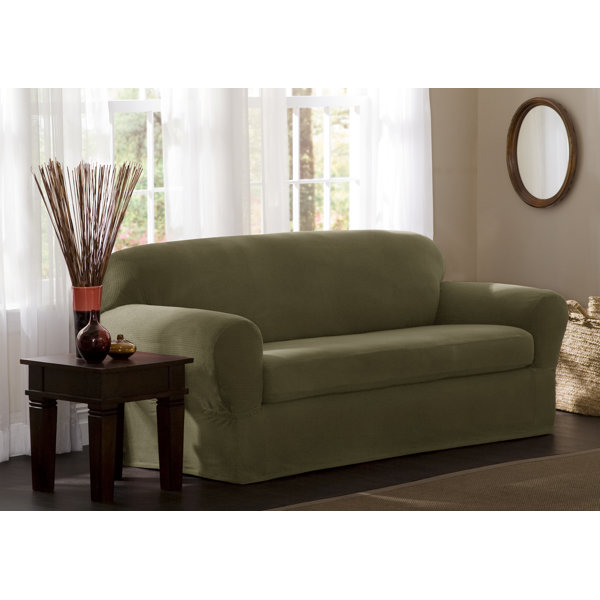 Box Cushion Sofa Slipcover By Charlton Home Wonderful