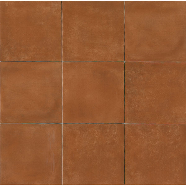 Cotto Nature 14 x 14 Porcelain Field Tile in Glossy Cotto Nature by Bedrosians