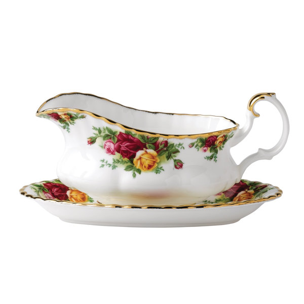 Old Country Roses Gravy Boat Stand by Royal Albert
