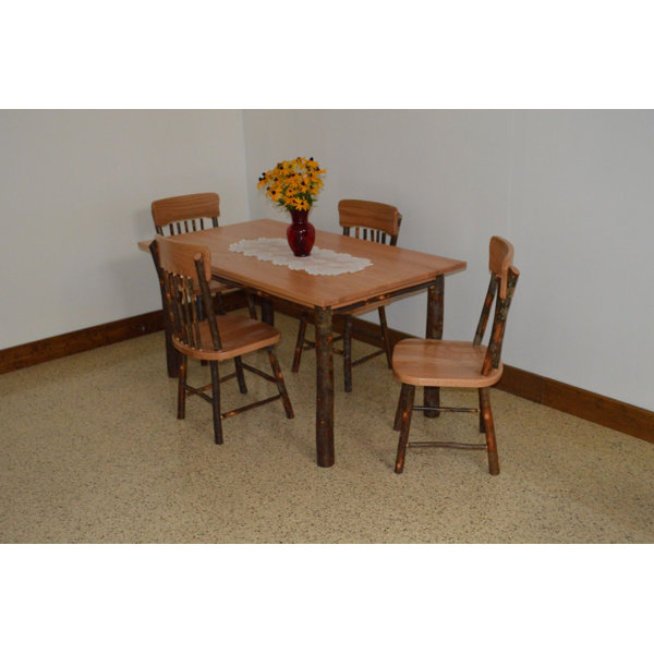 Wyton 5 Piece Solid Wood Dining Set By Loon Peak Design