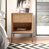 light wood nightstand