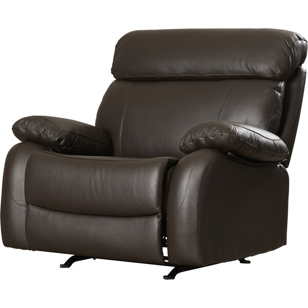 Lavallie Leather Manual Glider Recliner By Red Barrel Studio