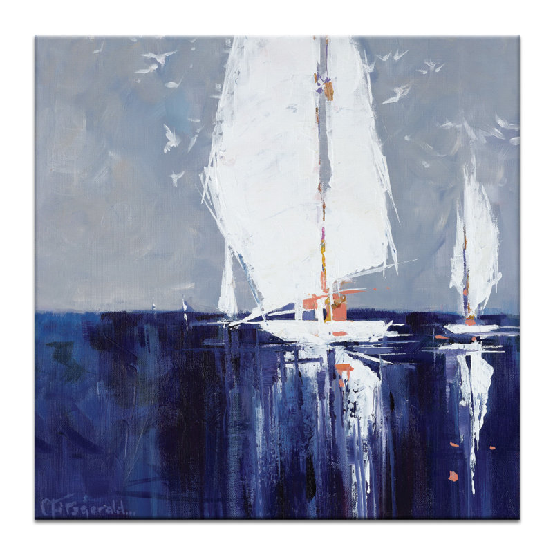 Artist Lane Go With The Flow Acrylic Painting Print On Wrapped