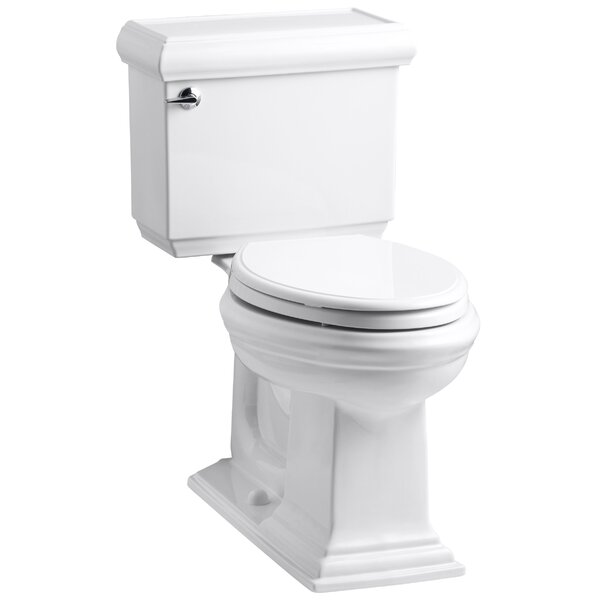 Memoirs Classic Comfort Height Two Piece Elongated 1.6 GPF Toilet with Aquapiston Flush Technology and Left-Hand Trip Lever by Kohler