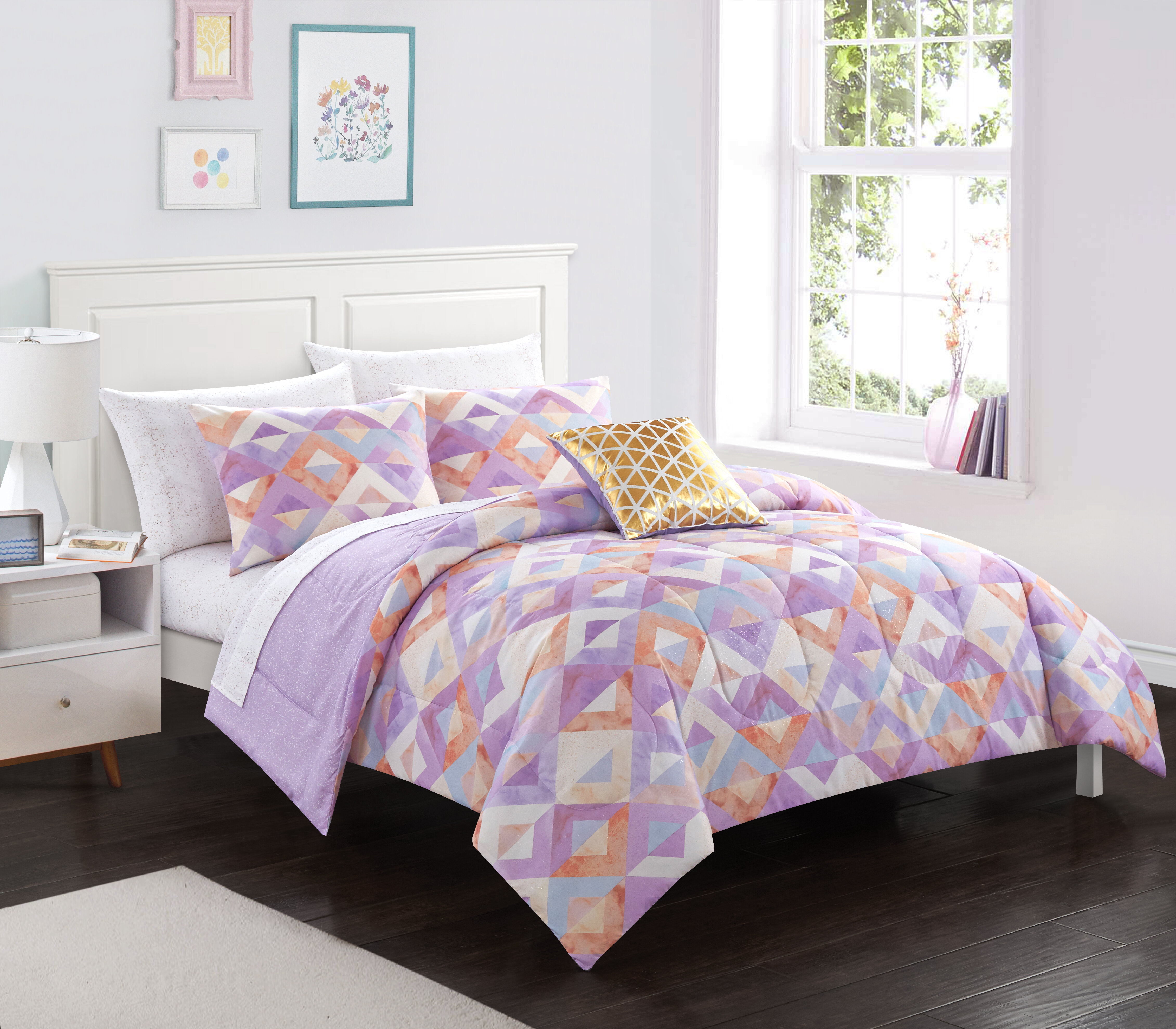 Corrigan Studio Clovis Tie Dye Reversible Comforter Set Wayfair