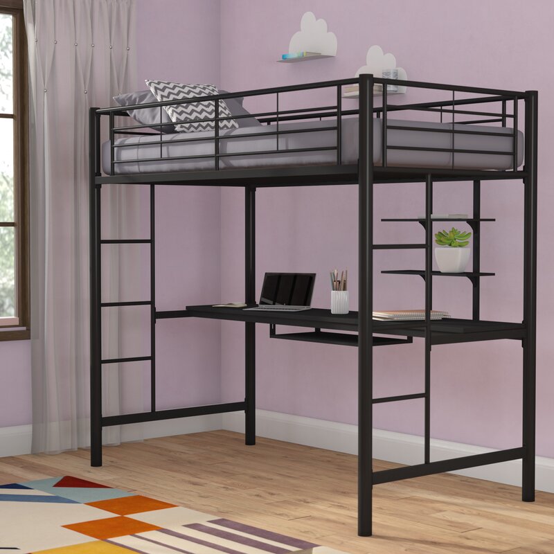 Mack Milo Joplin Twin Bed With Desk And Bookcase Reviews