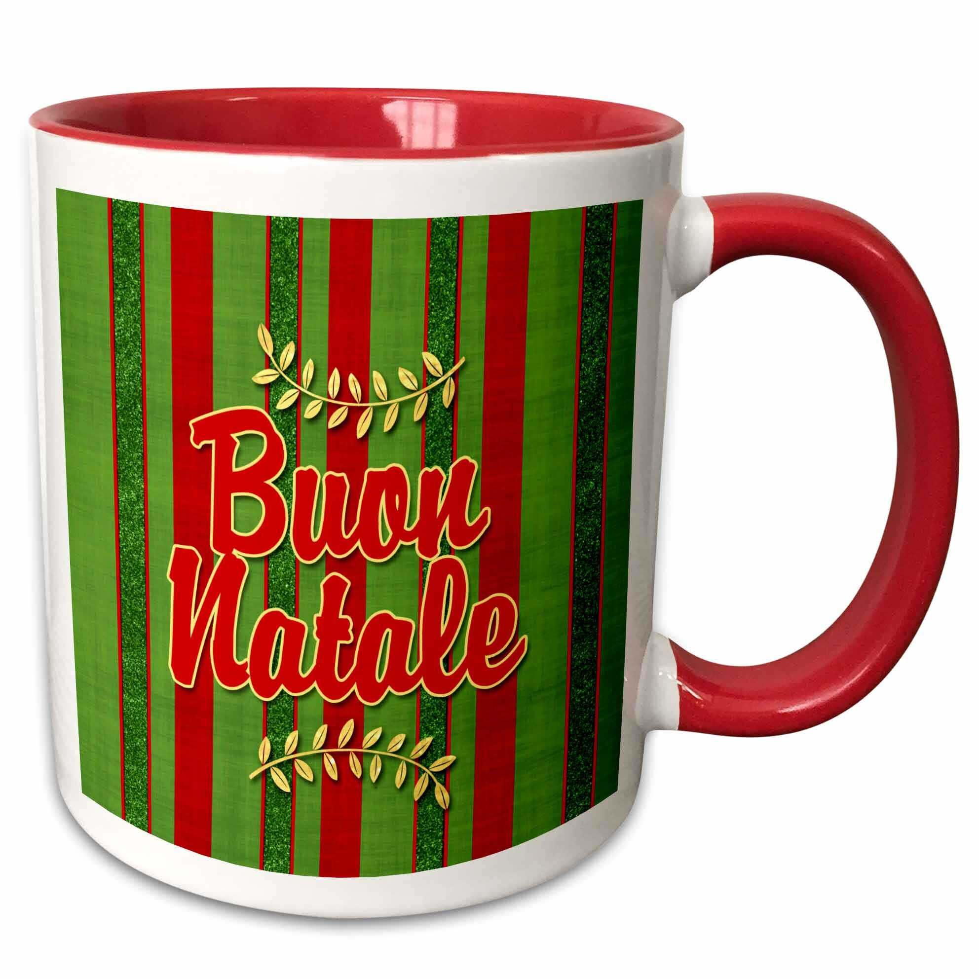 Buon Natale Outdoor Sign.The Holiday Aisle Milla Buon Natale Italian Christmas Festive Stripes Coffee Mug Wayfair