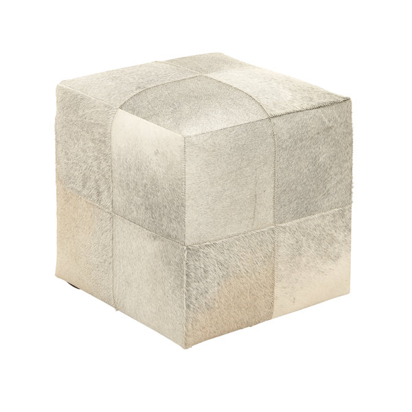 Leather Cube Ottoman By Cole & Grey Best Design