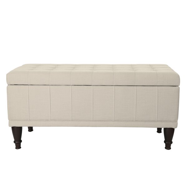 Noell Sturdy Rectangular Lift Top Tufted Storage Ottoman By Charlton Home