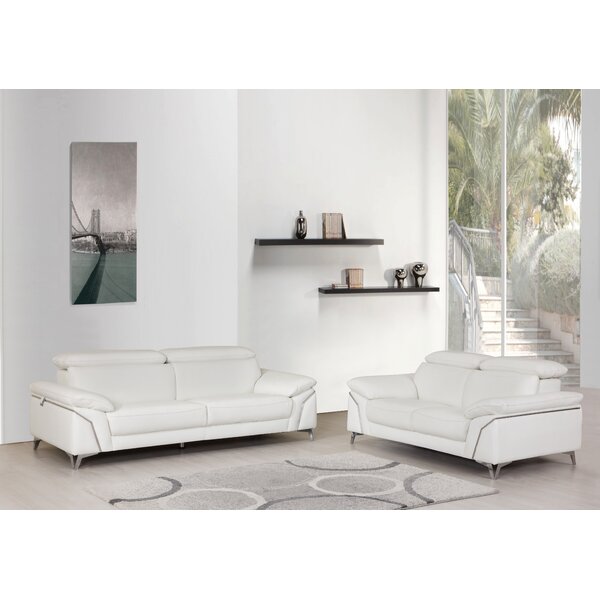 Almaden 2 Piece Leather Living Room Set By Orren Ellis