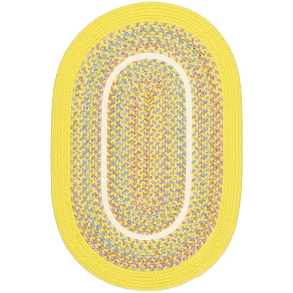 Sailu Yellow Indoor/Outdoor Area Rug by Meridian Rugmakers