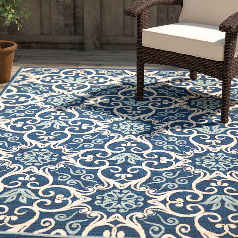 Alcott Hill Groveland Navy Indoor/Outdoor Area Rug & Reviews | Wayfair Alcott Hill Groveland Navy Indoor/Outdoor Area Rug & Reviews | Wayfair