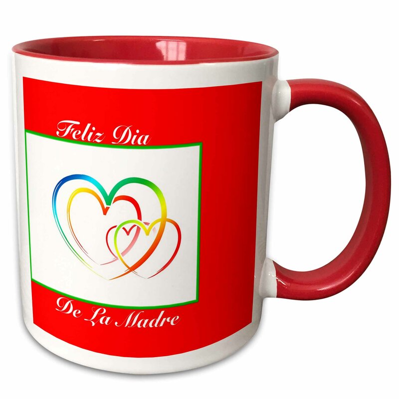 Symple Stuff Nusbaum Spanish Mother S Day Greeting With Hearts Coffee Mug Wayfair,How To Make Pina Coladas With Alcohol