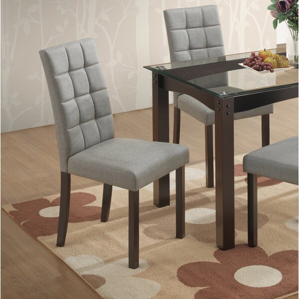 Bisbee Upholstered Dining Chair In Gray By Ebern Designs