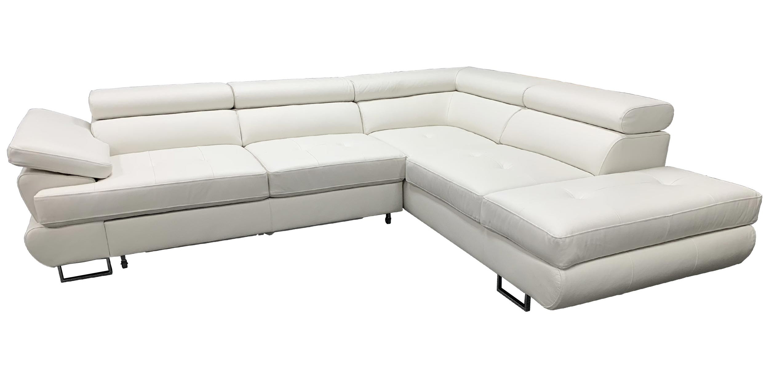 Orren Ellis Arapaho Right Hand Facing Leather Sleeper Sectional Orren Ellis Arapaho Right Hand Facing