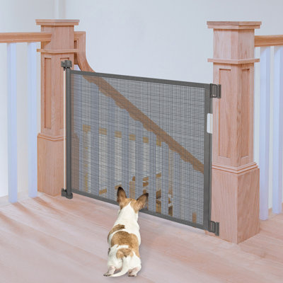 Retractable Baby Safety Gate Kinbor Baby Color: Gray