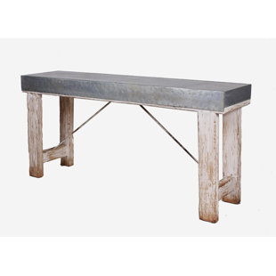 Zinc Top Console Table Wayfair Huffman Zinc Top Console Table